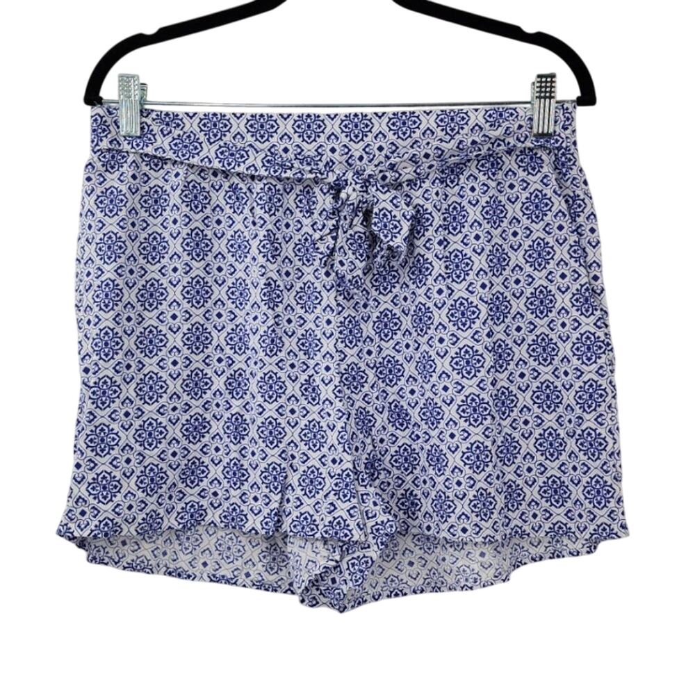 Primark Cares Blue & White Lightweight Shorts - Size 10